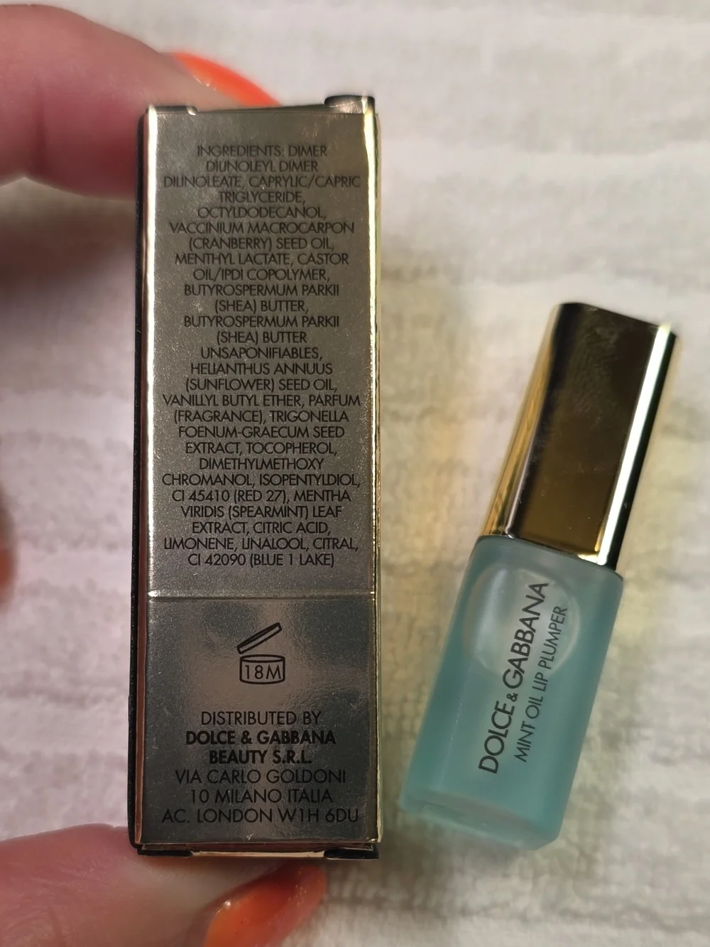 Dolce & Gabbana Mint Oil Lip Plumper — Mint Green